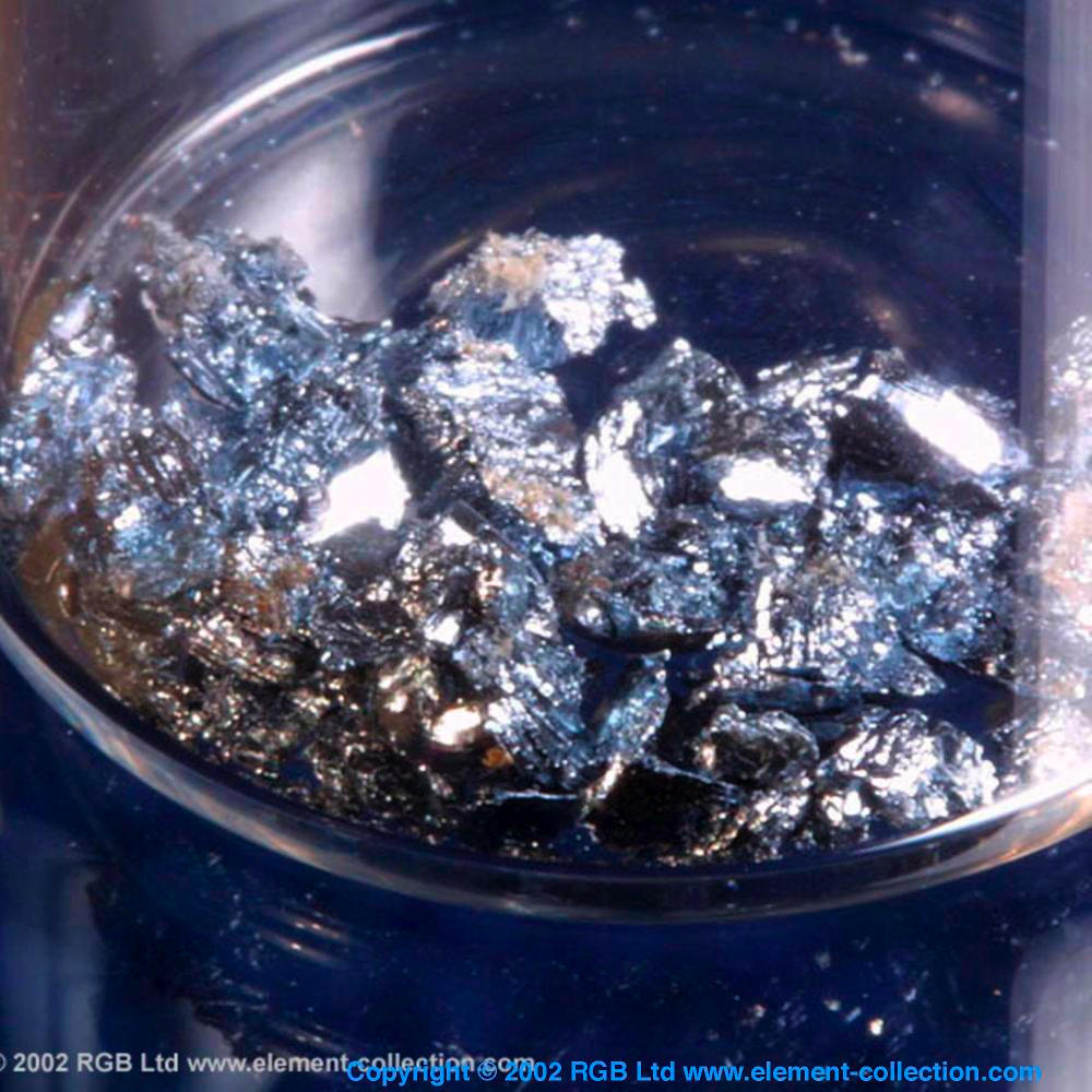 Real osmium a sample of the element Osmium in the Periodic Table