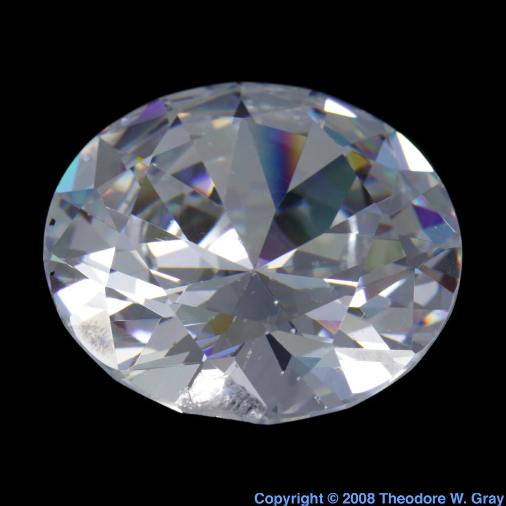 Gem cut cubic zirconia just to fool people, a sample of the element ...