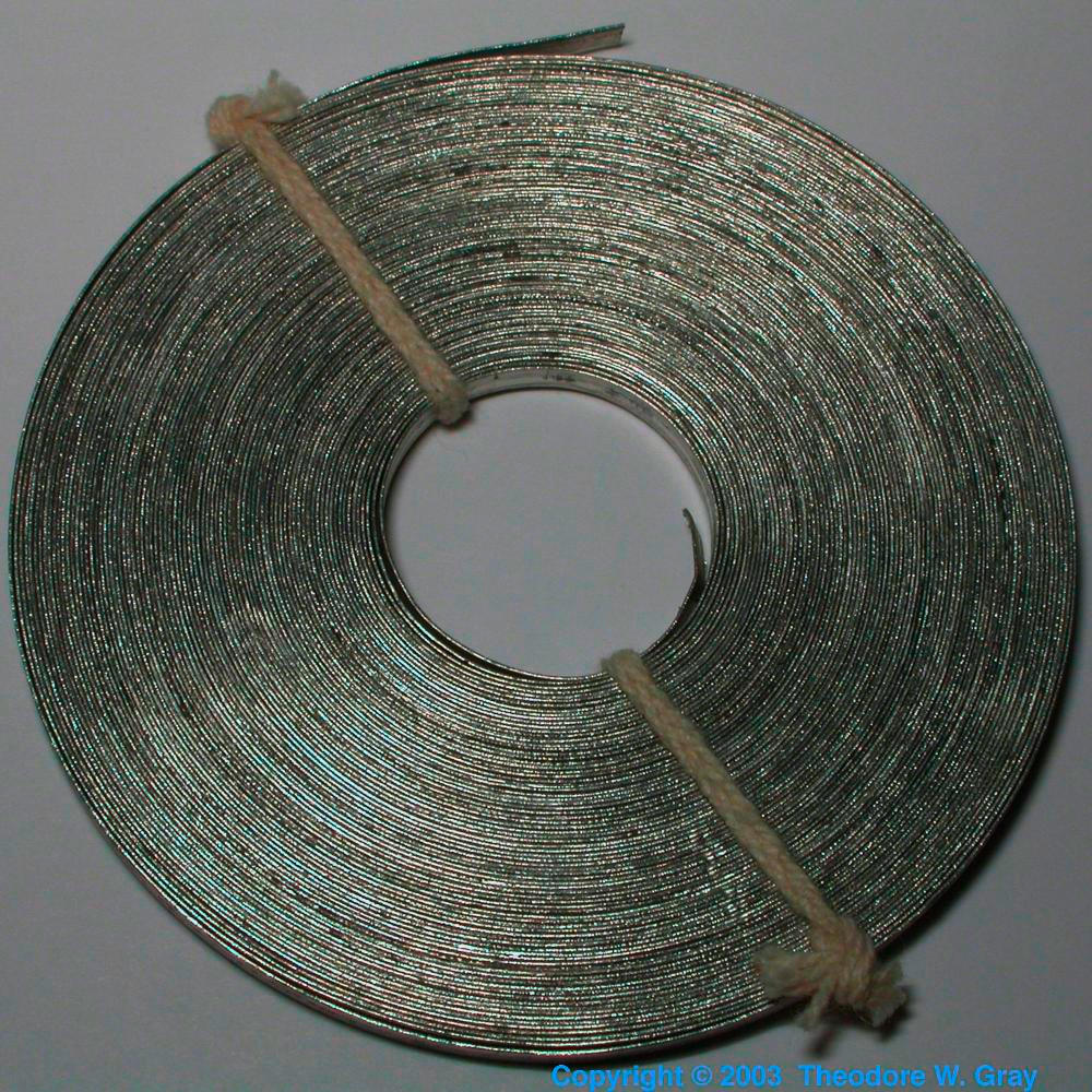 Magnesium Ribbon A Sample Of The Element Magnesium In The Periodic Table