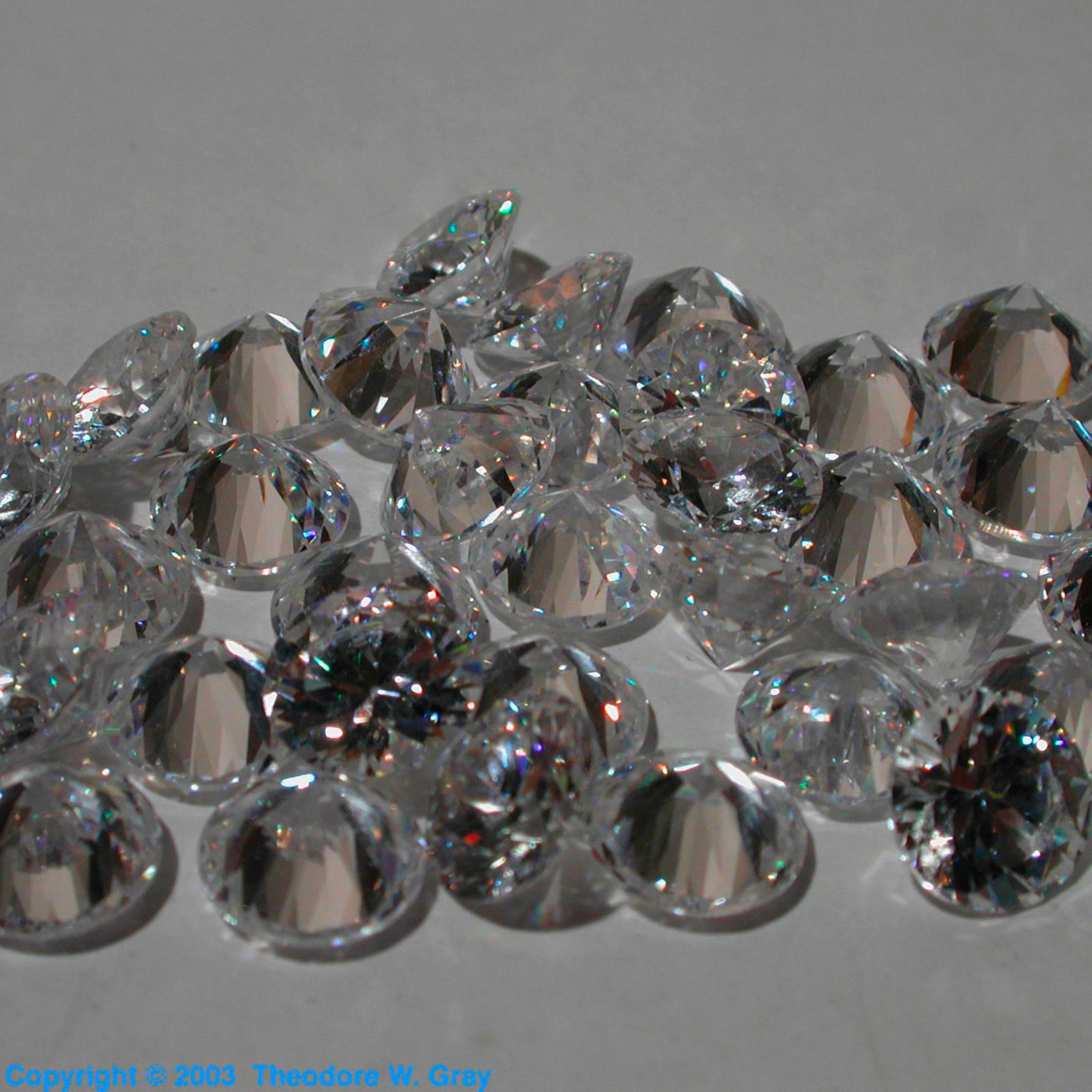 Zirconium Gem cut Zirconium oxide cubic