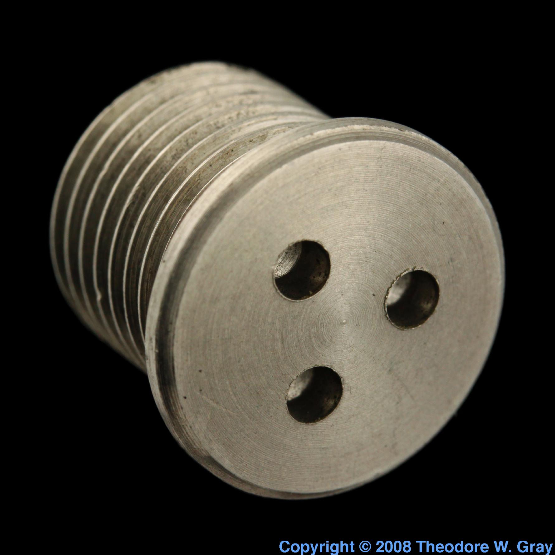 Zirconium Tungsten/zirconium alloy screw plug