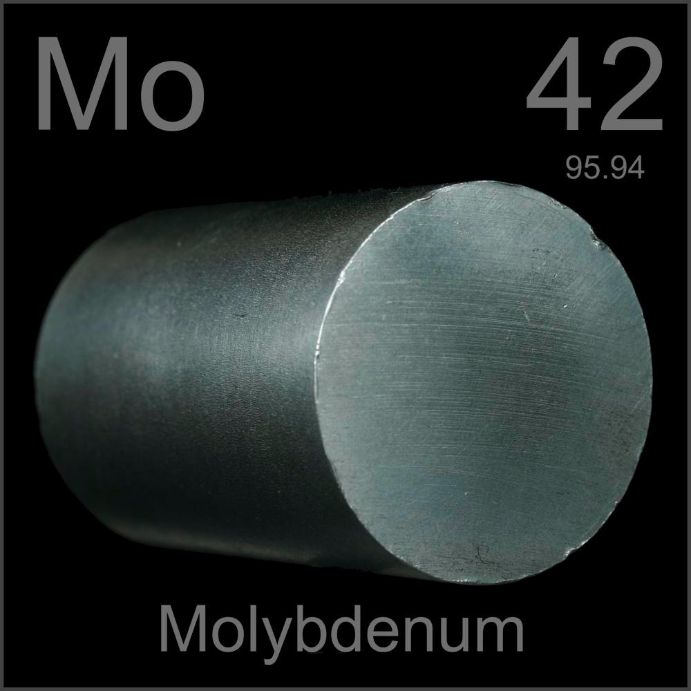 Cylinder A Sample Of The Element Molybdenum In The Periodic Table