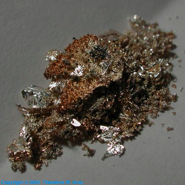 Sample of the element Silver in the Periodic Table