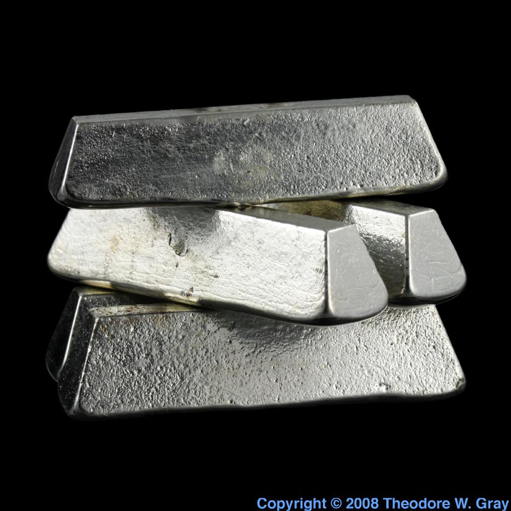 Casting Tin A Sample Of The Element Tin In The Periodic Table