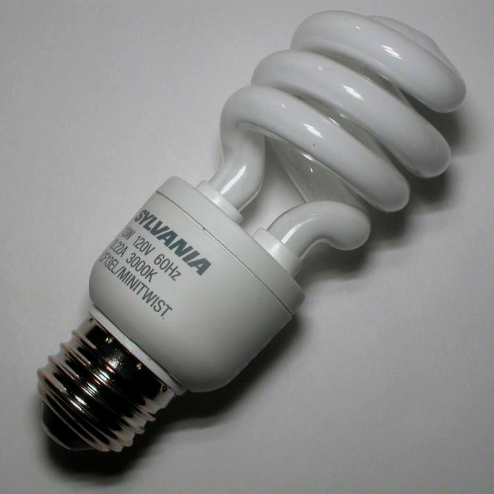 Europium Compact fluorescent bulb