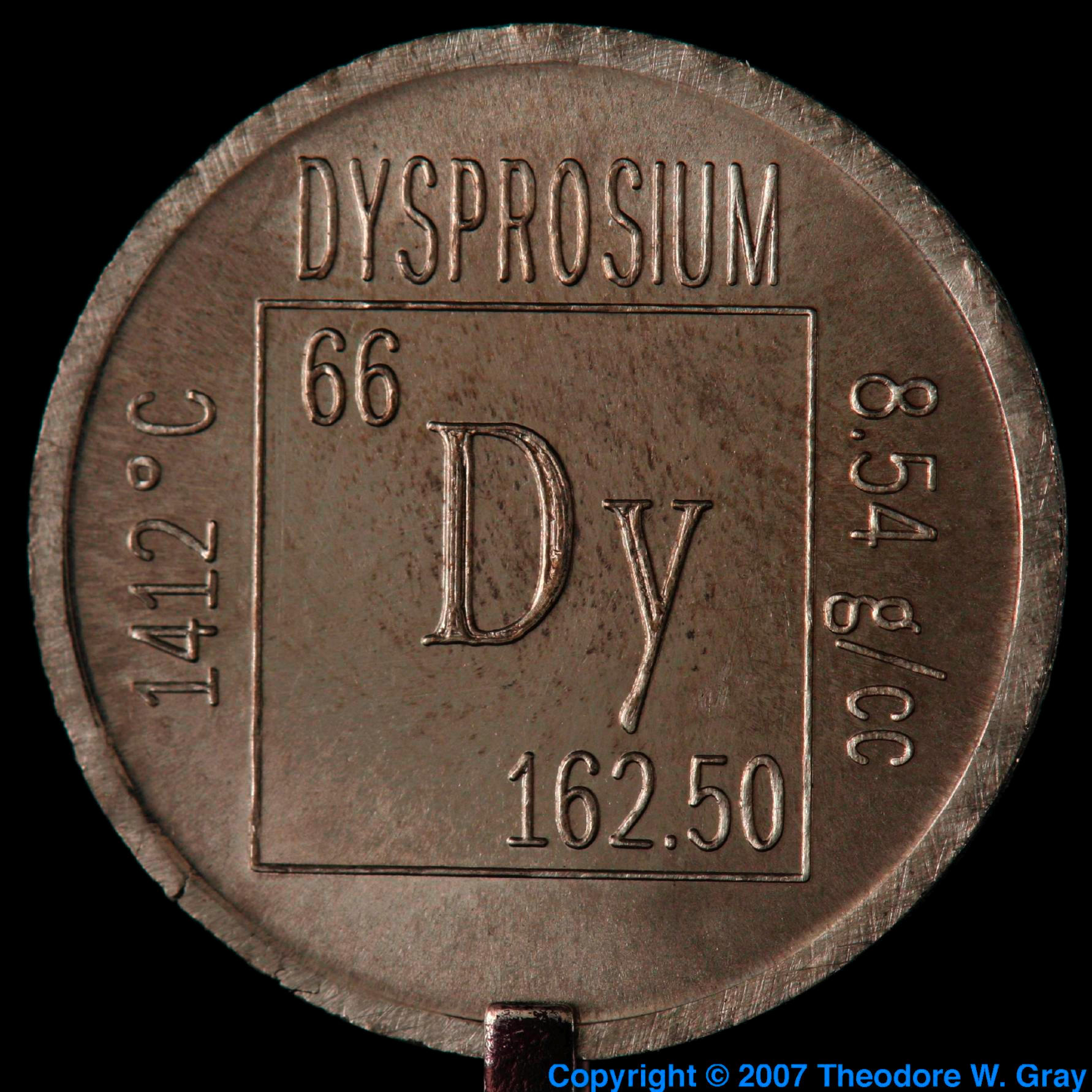 Dysprosium Element coin