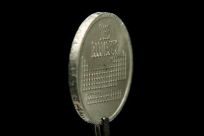 Sample of the element Erbium in the Periodic Table