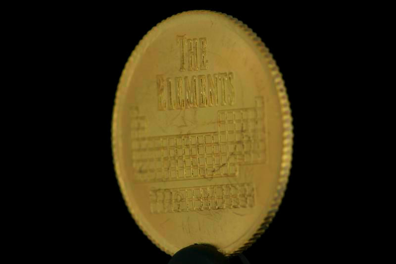 Sample of the element Gold in the Periodic Table