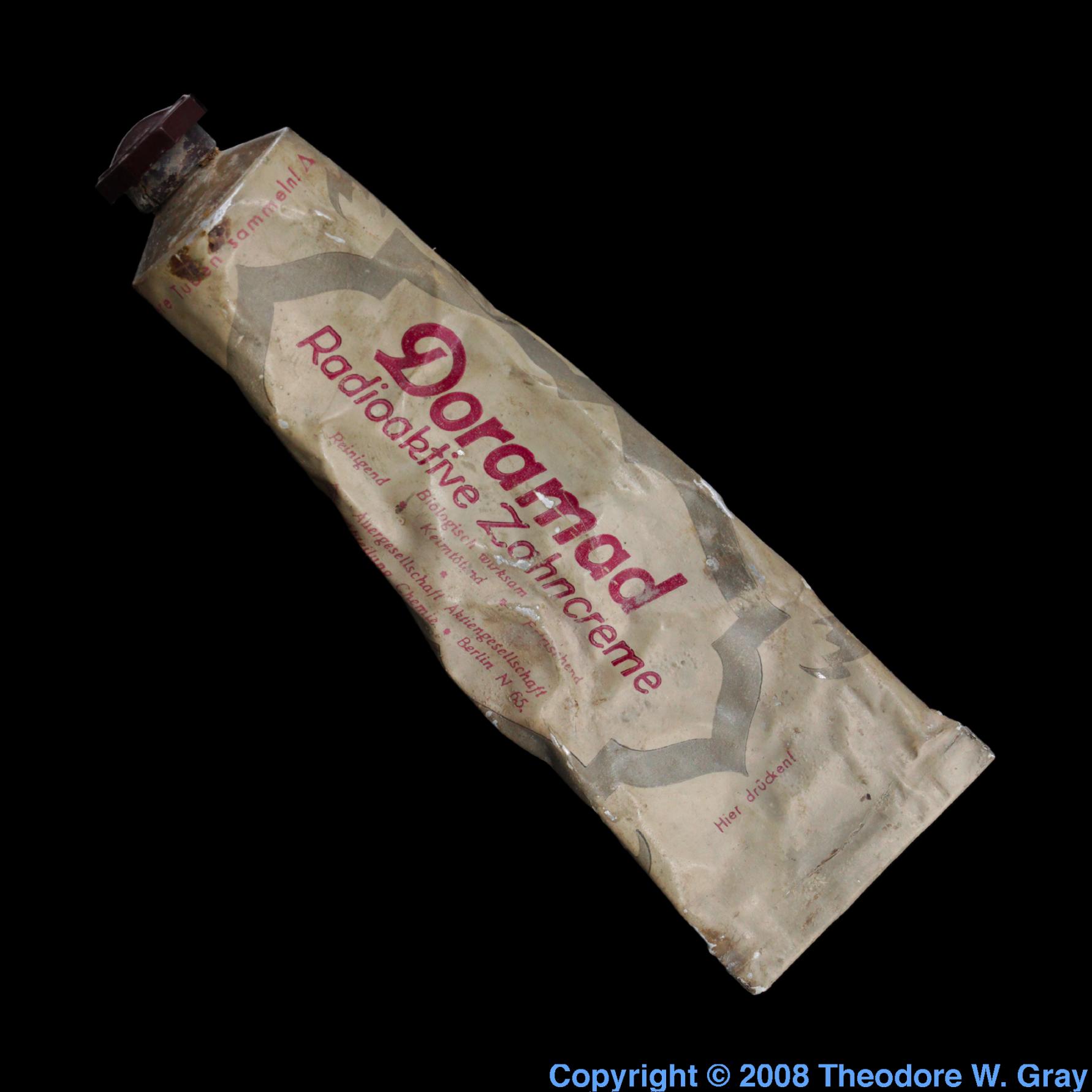 Thorium Thoriated toothpaste