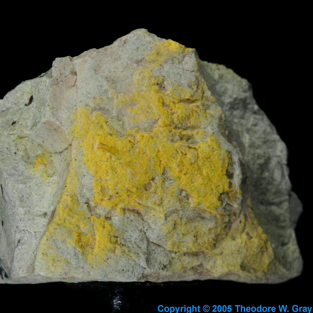 Carnotite, a sample of the element Uranium in the Periodic Table