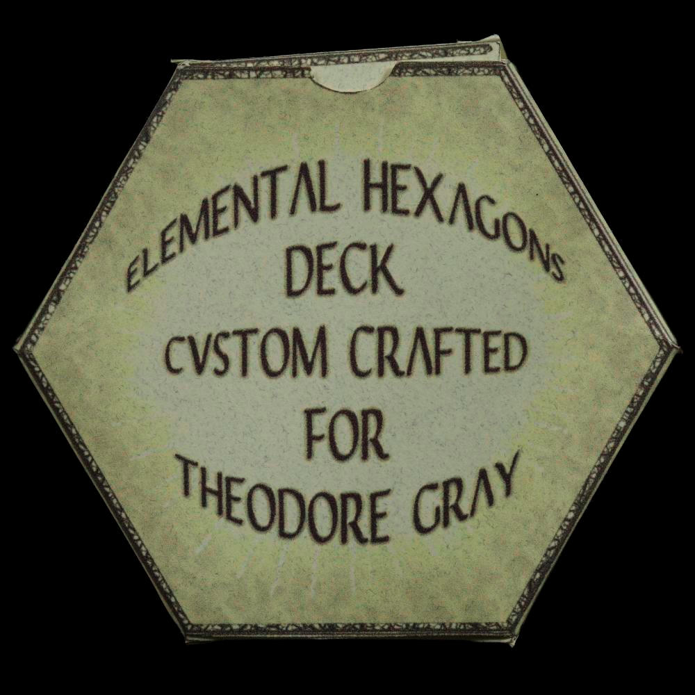 Custom Elemental Hexagon Cards, a sample of the element Oxygen in the Periodic Table